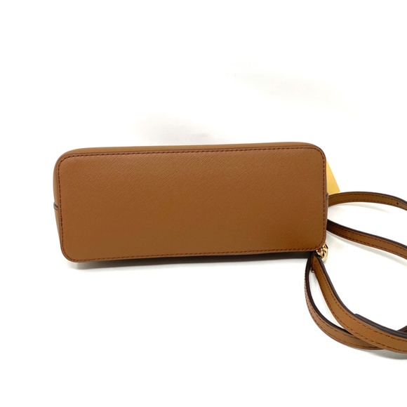 MICHAEL KORS Jet Set Travel Medium Dome Crossbody Brown Leather 35S9GTVC2L - Picture 6 of 7